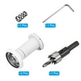 thumbnail image 3 of Uxcell Door Viewer Peephole Copper Privacy Door Viewer with Privacy Cover Fits Door with Drill Bit for Security White 5/8",1-3/8", 3 of 7