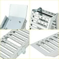 thumbnail image 5 of Rugerasy 2PC 6FT Folding Loading Ramps,Folds into Three Sections Loading Ramps, Metal Total Weight Capacity 1000 lbs for Trucks & Trailers,Silver, 5 of 7