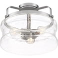 thumbnail image 2 of Quoizel Danbury 3-Light Ceiling Light in Polished Chrome, 2 of 7
