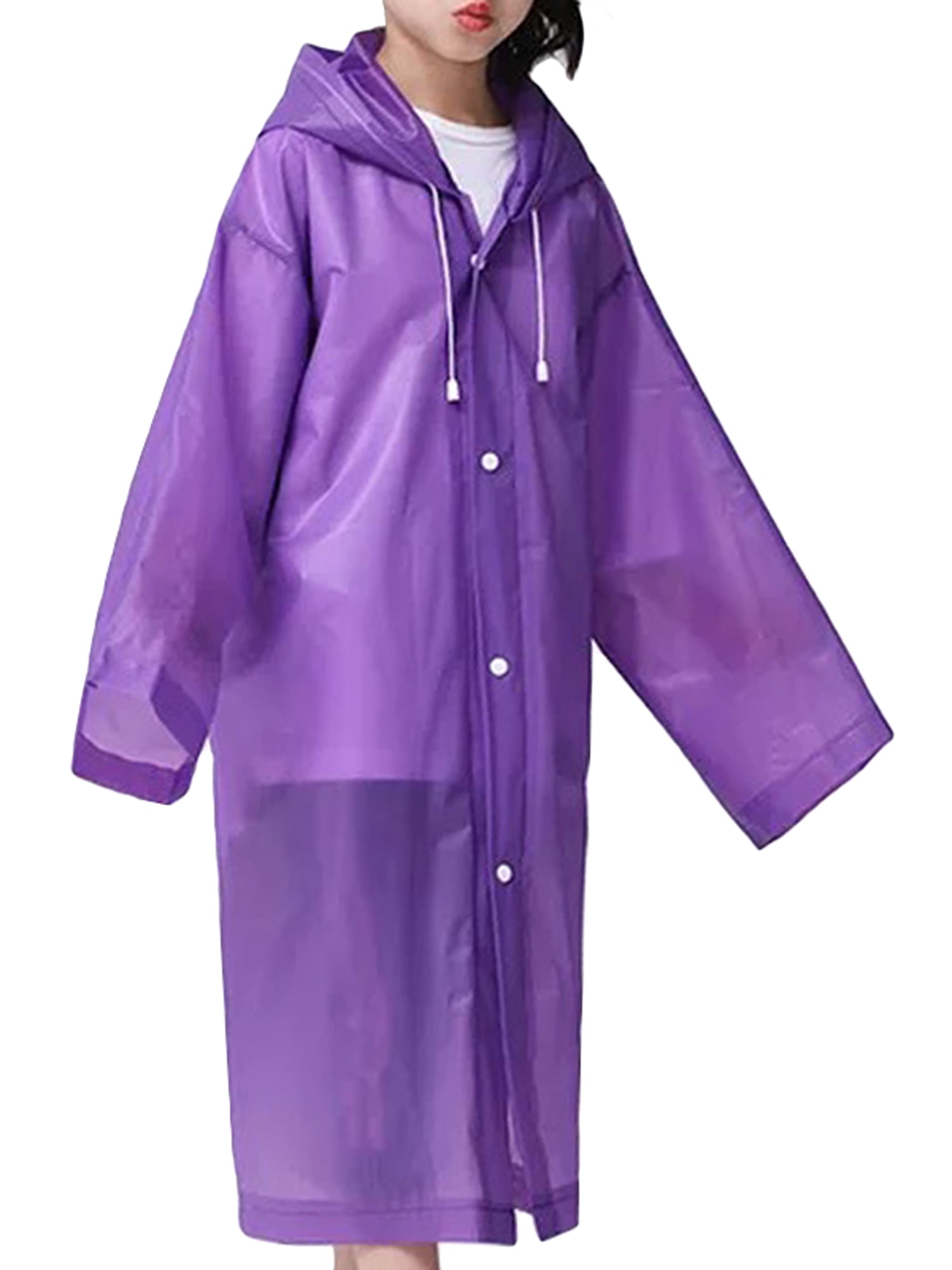 Kid's Girl Boy Hooded Waterproof Rainwear Travel Camping Poncho Outdoor