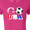 thumbnail image 4 of Inktastic Go, USA- Soccer, Football Women's T-Shirt, 4 of 5