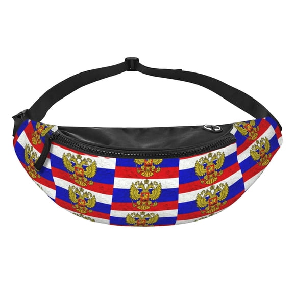 Retro Russian Flag Fanny Pack Casual Hands-Free Wallets Waist Pack Phone Bag Carrying All Phones