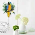thumbnail image 4 of 1 Pack Metal Parrot Wall Decor, 11.8" Bright Color Tropical Bird Outdoor Wall Art Patio Fence Decorations, Hanging Bird Decor for Garden Yard Living Room Bedroom Balcony, 4 of 5