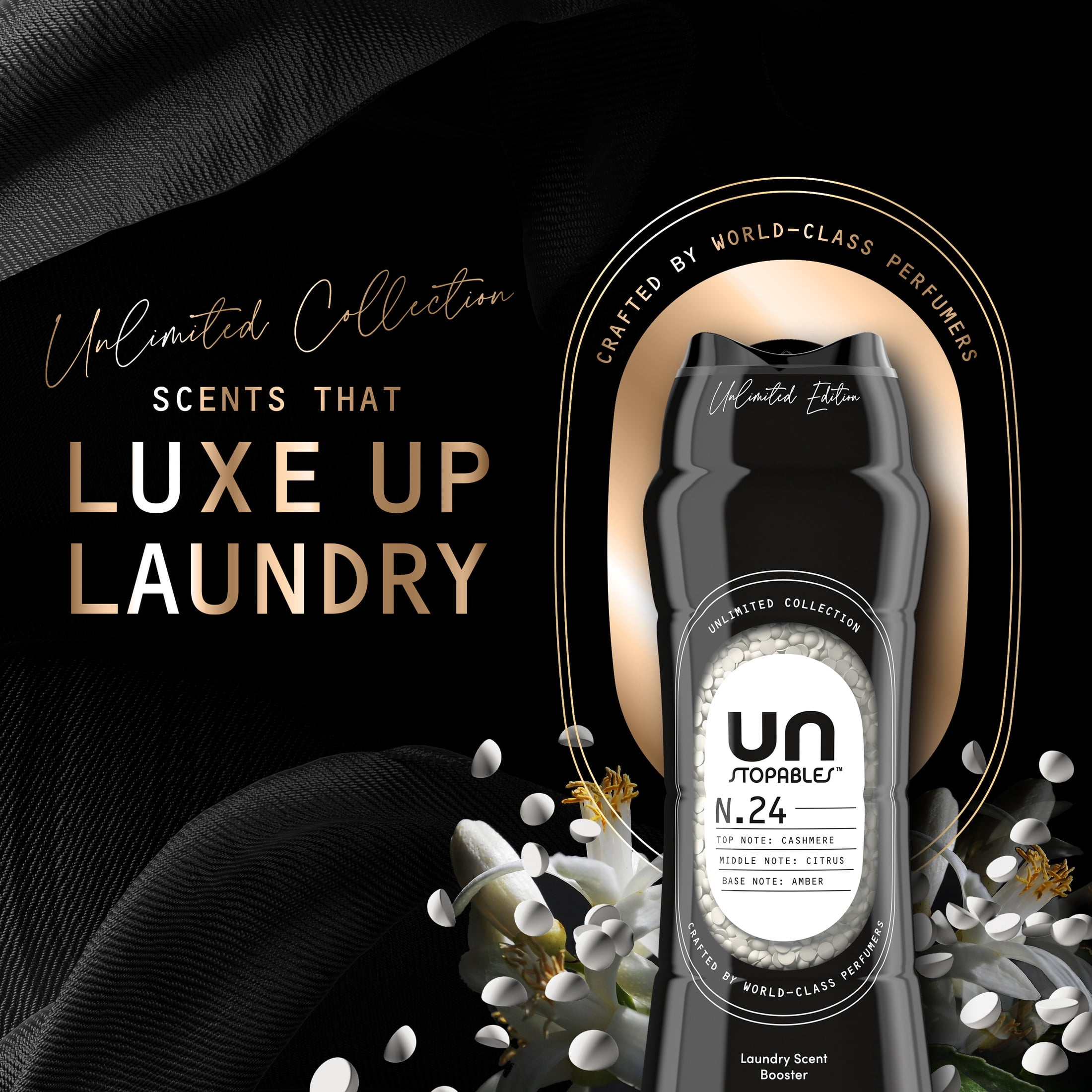 Downy Laundry Scent Beads, Unstopables Unlimited Collection, In-Wash Scent Booster, N.24 Scent, 21.1 oz