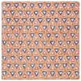 thumbnail image 6 of SAFAVIEH Trace Salazar Geometric Triangles Wool Area Rug, Red/Navy, 3' x 5', 6 of 10