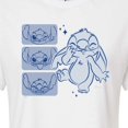 thumbnail image 3 of Disney - Lilo & Stitch - Sketched Faces of Stitch - Juniors Cropped Cotton Blend T-Shirt, 3 of 5