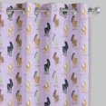 thumbnail image 3 of S4Sassy Cotton Duck Horse Purple Animal Set of 2 Panel Eyelet Bed Room Short Window&nbsp;Curtains&nbsp;Drapes- 54X56 Inches, 3 of 4