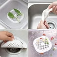 thumbnail image 4 of Paquete de 4 protectores de drenaje de silicona con ventosa, para lavabo, ducha, bañera, blanco y gris, 4 of 8