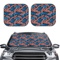 thumbnail image 2 of Haiem Tropical Leaves Car Windshield Sun Shade (2 Pieces) Foldable Windshield Sun Shade Car Accessories for Truck SUV Pickup-Large, 2 of 7
