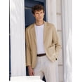 thumbnail image 3 of COOFANDY Men's Casual Linen Blazer Lightweight Regular Fit One Button Sport Coat Wedding Suit Jacket, 3 of 6