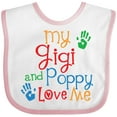 thumbnail image 3 of Inktastic My Gigi and Poppy Love Me Boys or Girls Baby Bib, 3 of 4
