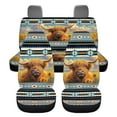 thumbnail image 2 of KUIFORTI Western Highland Cow Car Seat Covers Full Set, Automotive Seat Covers Accessories Breathable Front Car Seat Cover Pack of 4 Car Seat Protector Cushion Pad Mat Easy to Install, 2 of 7