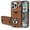Brown, variant on Allytechgroup iPhone 16 Pro Max Case Wallet, with Ring Holder Kickstand Anti-Scratch Back Cover with Removal Pin & SIM Cards Slots Shockproof Phone Case for Apple iPhone 16 Pro Max, Brown