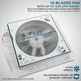 thumbnail image 2 of Hike Crew 14-Inch RV Roof Vent Fan with Stainless Steel Screen & LED Light, 2 of 7