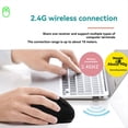 thumbnail image 3 of RatóN ErgonóMico Vertical InaláMbrico Bluetooth, Recargable, Clics Silenciosos, 1600 DPI Ajustables, ConexióN 2.4G, 3 of 5