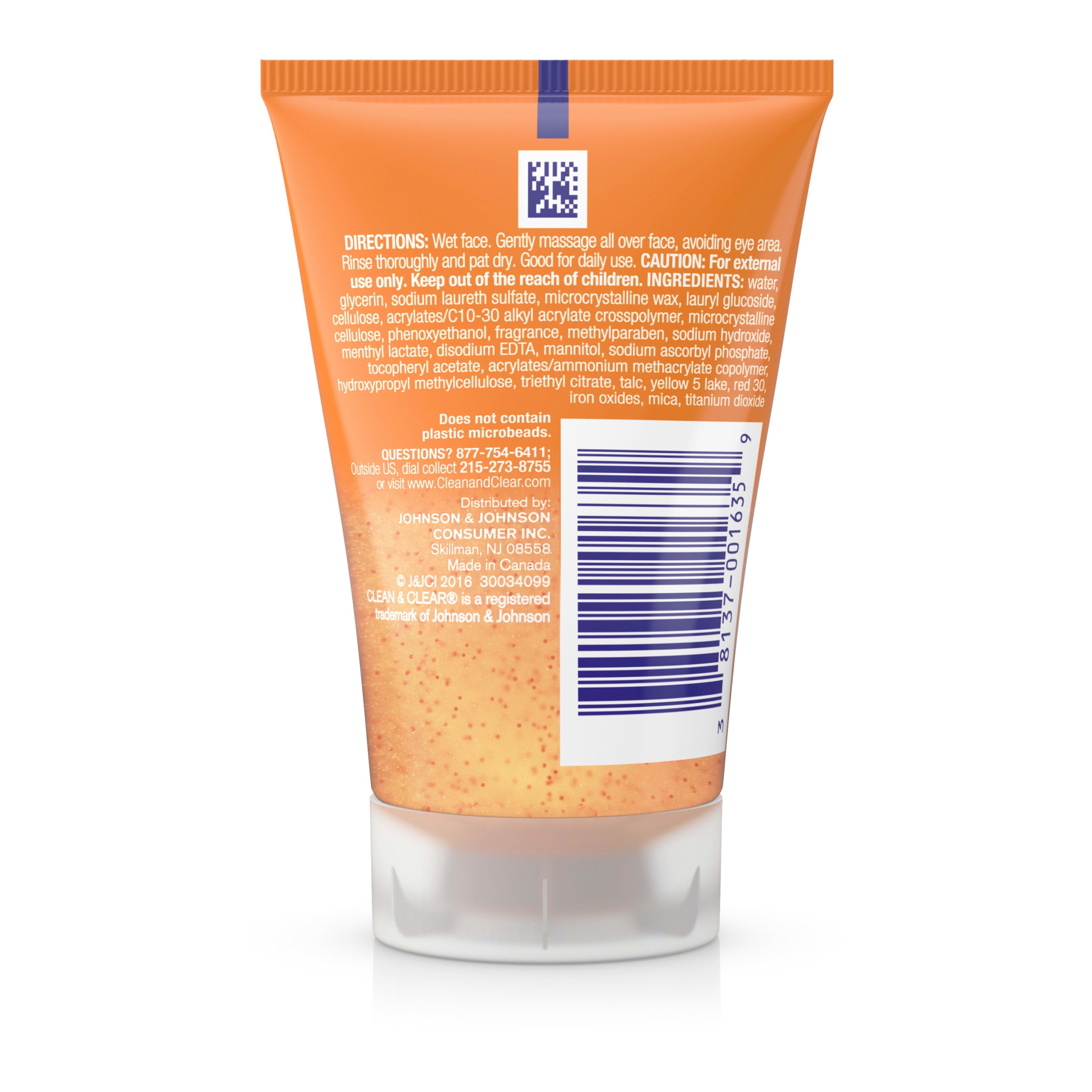 Clean & Clear Morning Burst Facial Cleanser For Daily Skincare Routines, 1 Fl. Oz.