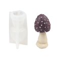 thumbnail image 1 of Molde de silicona para escayola de aromaterapia con resina epoxi de cristal ultravioleta para velas de hongos, 1 of 4