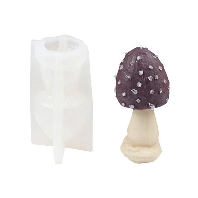 Molde de silicona para escayola de aromaterapia con resina epoxi de cristal ultravioleta para velas de hongos