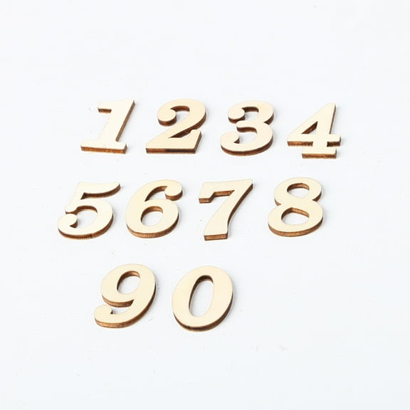 USHOBE Numbers for Mailbox Wooden Numbers Embellishment 10Pcs