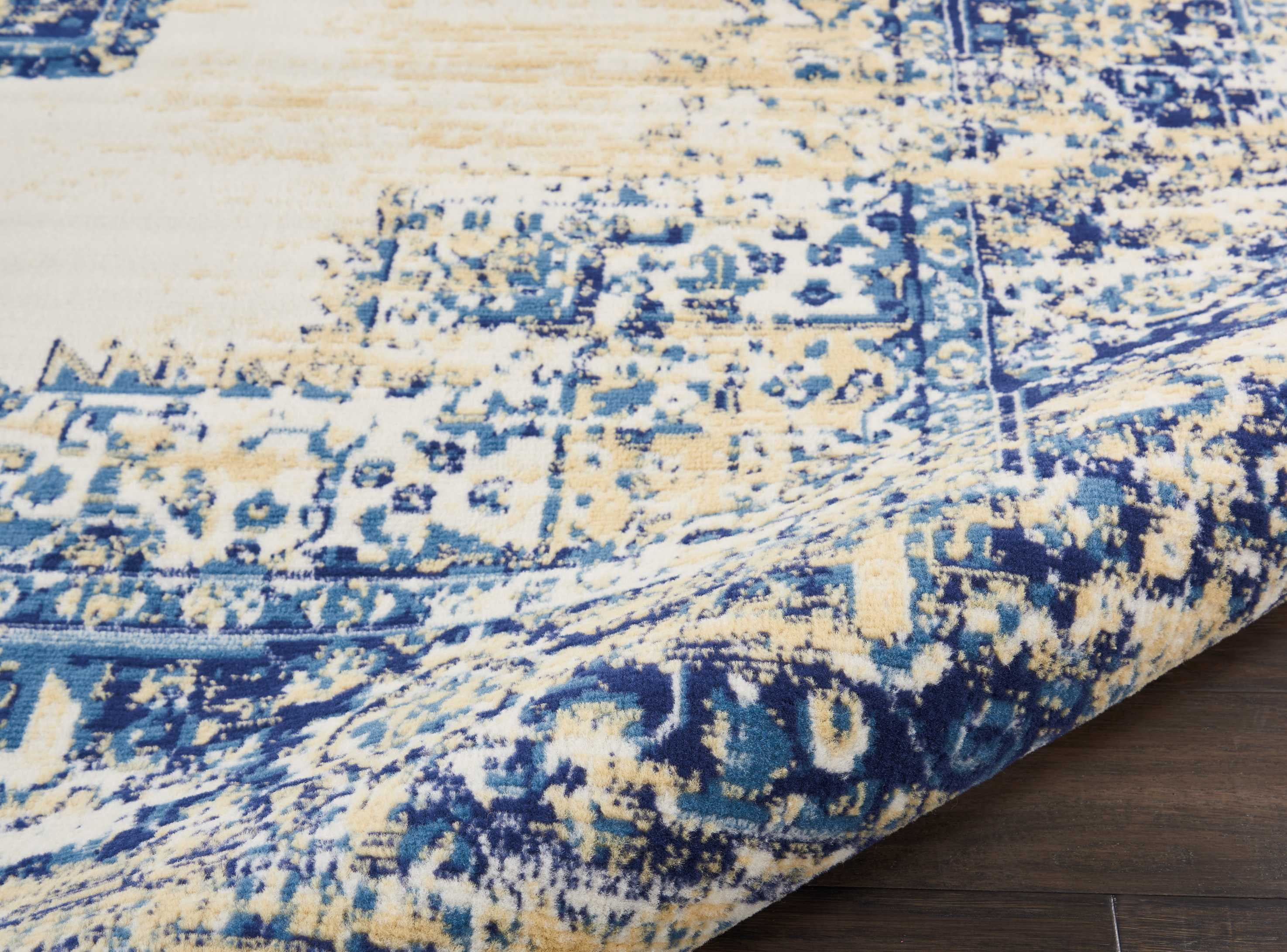 Desert Fields Contemporary Medallion Loomed Area Rug, 7' x 9'