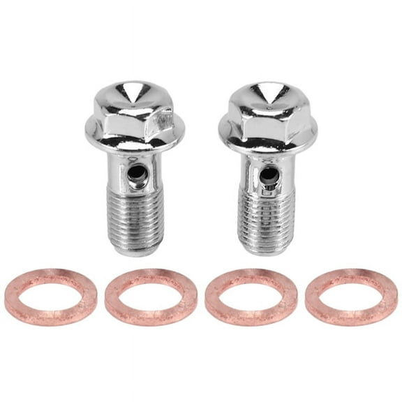 2x Motorcycle Stainless Brake Banjo Bolt M10 x 1.0mm Caliper Master Cylinder