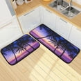 thumbnail image 7 of GZHJMY Sunset Sea Anti Fatigue Mats for Kitchen Floor,Set of 2 Non Skid Washable Waterproof Anti Kitchen Floor Mats for Kitchen Office Laundry Room Bathroom (19"x27"+19"x47"), 7 of 7