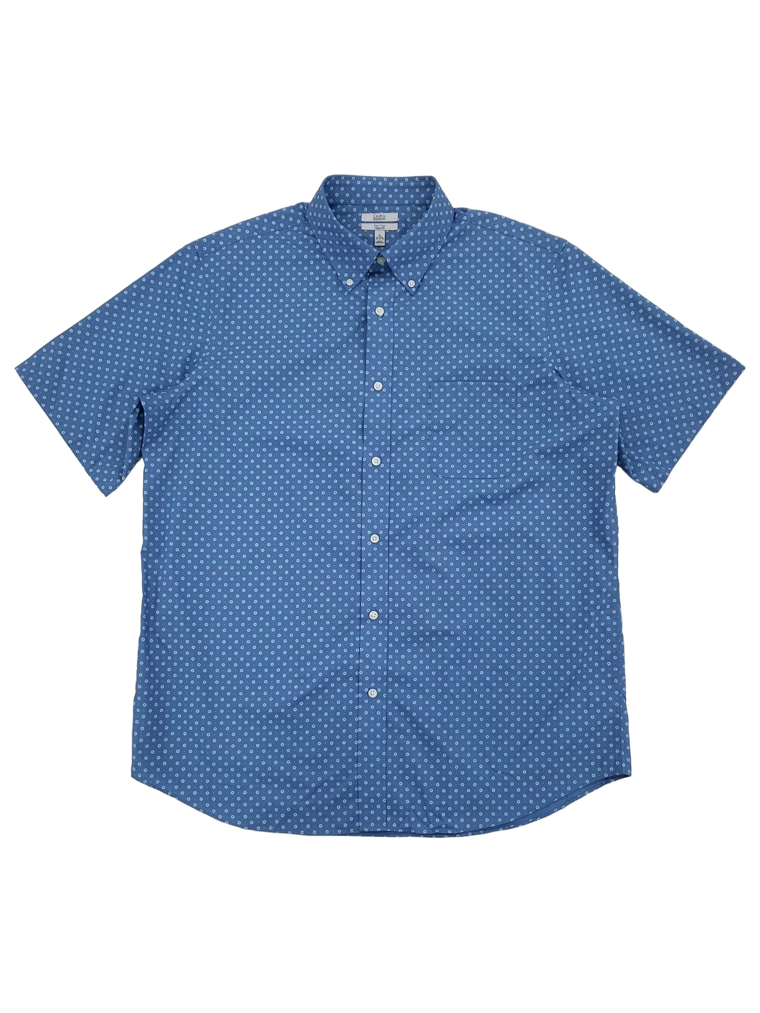 Croft \u0026 Barrow Mens Blue Neat Short 