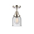 thumbnail image 2 of Innovations Lighting - Bell-1 Light Flush Mount in Industrial Style   Polished, 2 of 5