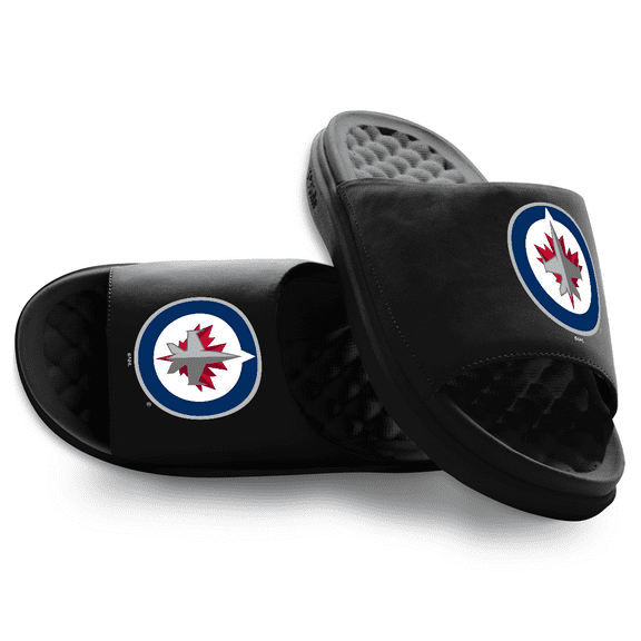 Unisex ISlide Black Winnipeg Jets Primary Motive Slide Sandals