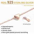 thumbnail image 4 of ChicSilver 925 Sterling Silver Necklace for Women, Simple Triangle Pendant Jewelry, Dainty Minimalist Silver Necklace Gift, 4 of 8