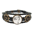 thumbnail image 1 of Esqueleto patron decoracion de cuerpo humano Pulsera marina tejida en cuero, 1 of 4