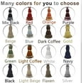 thumbnail image 2 of BEL AVENIR 2Pack Tassel Curtain Tie Rope Decoration Silver(Mix Beige), 2 of 6