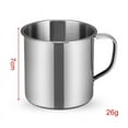 thumbnail image 3 of 6pcs Outdoor Camping Hiking Tea Mug Cup Stainless Steel Coffee Cup, 3 of 8