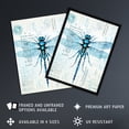 thumbnail image 3 of Dragonfly Robot Hybrid Secret Military Weapon Schematic Blueprint Futuristic Complex Arcane Manuscript Gift For Him Man Cave Art Print Framed Poster Wall Decor 12x16 inch, 3 of 5