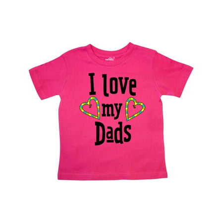 

Inktastic I Love my Dads- hearts Gift Toddler Boy or Toddler Girl T-Shirt
