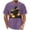 Purple, variant on Xdegoge Men Vintage Halloween Graphic Tees Floral Pumpkin Cat Top Short Sleeve Casual Crewneck T-Shirt Novelty Fall Clothing for Holiday Festival Lounge Wear