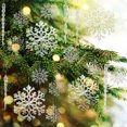 thumbnail image 6 of Ayieyill 52Pcs Christmas Snowflake Decorations,  Icicles Ornaments Set Clear Snowflake Acrylic Christmas Ornaments for Christmas Tree Decorations, 6 of 7