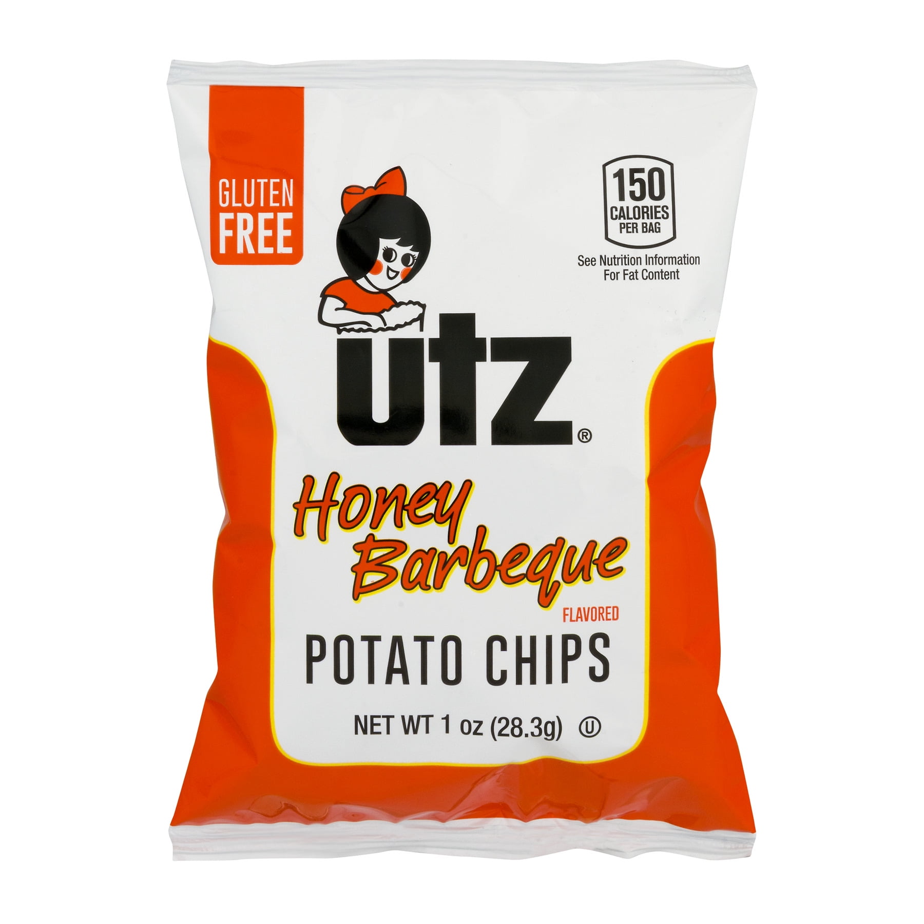 Utz Potato Chips, Honey Barbeque 1 oz.
