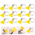 thumbnail image 4 of FOMIYES 12Ud Clips Plásticos Para Manguera Amarillos Con Ajuste De Tornillo Para Tuberías, 4 of 8
