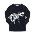 thumbnail image 7 of Hudaneo Baby Boy Clothes 3T 4T Infant Baby Boys Long Sleeve Cartoon Print Tops Pants Sleepwear 2 Piece Set, Black 3-4 Years, 7 of 7