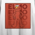 thumbnail image 2 of Sesame Street Elmo Repeat Text Women's White Crop T-Shirt-2XL, 2 of 3