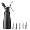 thumbnail image 1 of Dispensador de crema batida Kaiser Chef, 500 ml, aluminio negro, 1 of 6