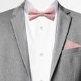 thumbnail image 3 of Jacob Alexander Men's Floral Pocket Square Handkerchief Hanky - Dusty Rose, 3 of 5