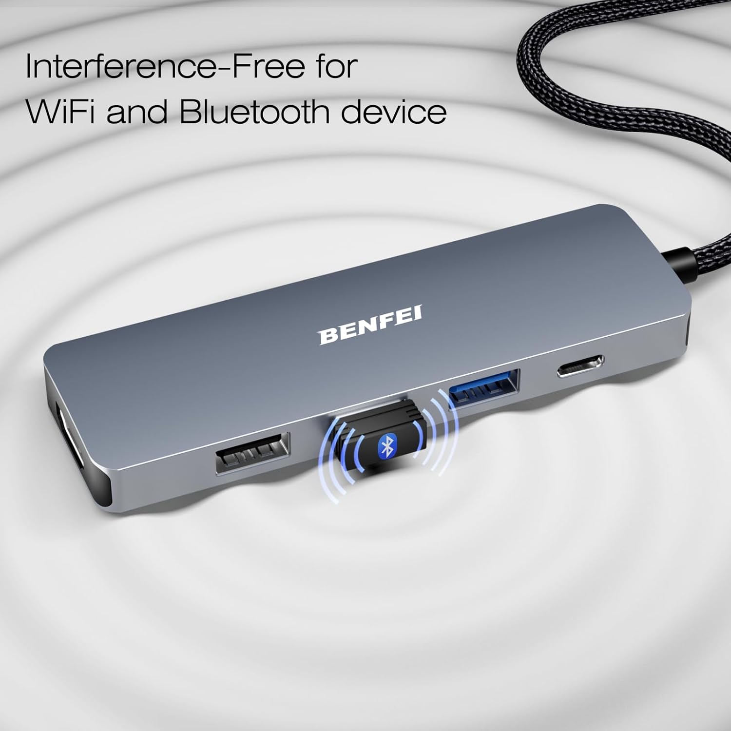 Benfei 5-in-1 USB-C Hub with 4K HDMI and 100W Power Delivery photo 6