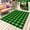 Green Black, variant on Black Orange Plaid Outdoor Rug 4x6 Ft - Reversible Patio Rug Outdoor Camping Rugs, Farmhouse Buffalo Check Gingham Washable Indoor Outdoor Area Rugs, Non-Slip Outdoor Carpet Runner for Deck/Porch