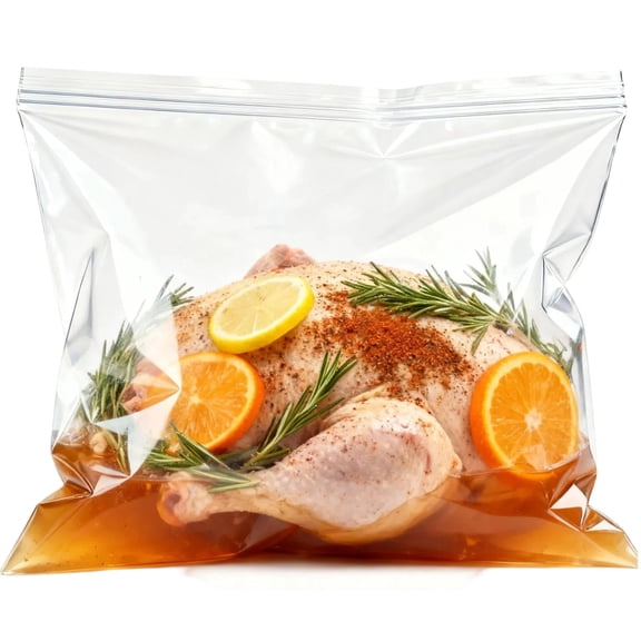 Turkey Brine Bag, Extra Large 26"×22" Holds up to 35LB, Thickened Leakproof Double Zipper Brine Bags for Turkey-2Pack