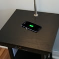thumbnail image 6 of Brightech Madison Table with Lamp Set of 2 - Desk Lamp with Wireless Charging Pad & USB Port, Bedside Reading Lamp, Nightstand Lamp with LED Bulb - Classic Black, 6 of 6