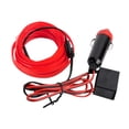 thumbnail image 4 of Kenally Tira de luces LED para iluminación Interior de coche de 3M, guirnalda de luces LED para coche, línea de tubo de cuerda de alambre, tira de luz Automoción decorativa y accesorios Rosado rojo Kenally VI000918-05B, 4 of 6