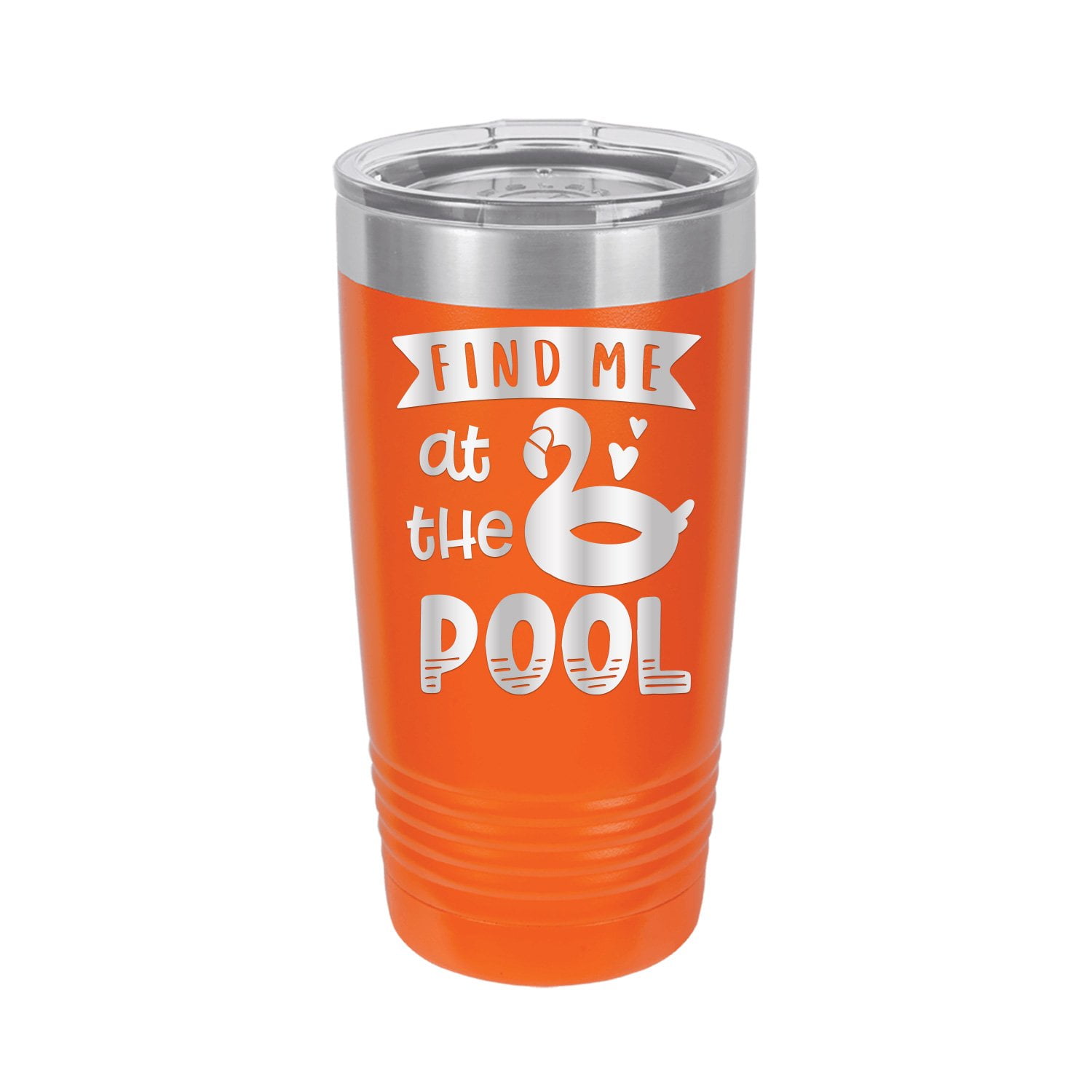 Find Me At The Pool Engraved 20 oz Tumbler Mug Cup Unique Funny