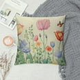 thumbnail image 2 of PIKWEEK  Spring Pillow Covers Tulip Lavender Butterfly Throw Pillow Covers Flowers Decorative Mother's Day Pillowcase Spring Decor for Home Couch Sofa Outdoor, 2 of 5